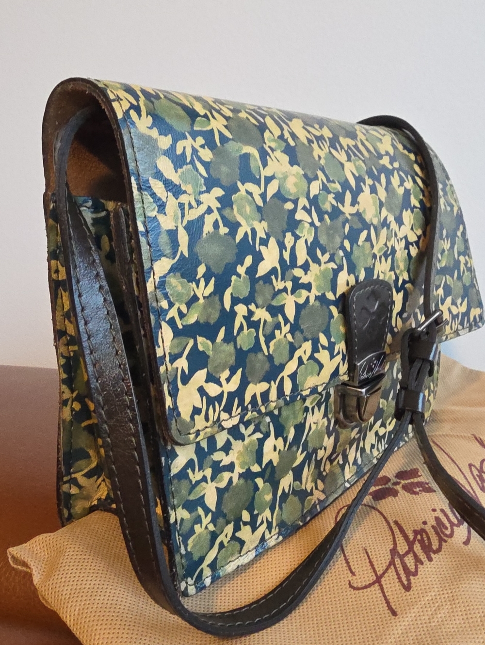 PATRICIA NASH NWOT Locri Olive Groves Crossbody Bag With Dust Bag - Picture 2 of 10